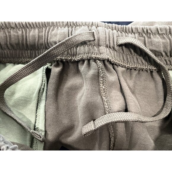 Nike Mens Jogger Sweatpants Olive Green Colorblock Side Panels Cotton M - Picture 5 of 8